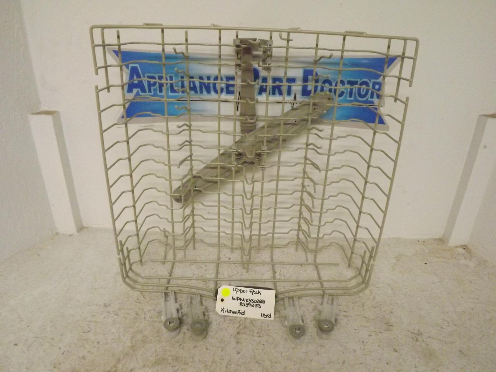 KitchenAid Dishwasher WPW10350382 8539233 Upper Rack Used KitchenAid Dishwasher WPW10350382 8539233 Upper Rack Used